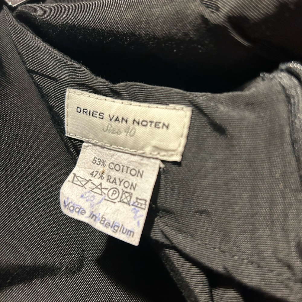 Dries Van Noten black moire skirt (maxi) 8-10 - Picture 3 of 6